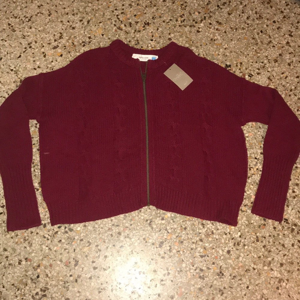 Anthropologie Sparrow Zip Front Cardigan NWT - Picture 1 of 4